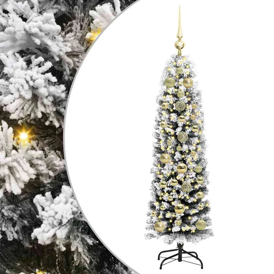 Sapin de Noël artificiel Vert 150 cm PVC et acier et plastique - 2