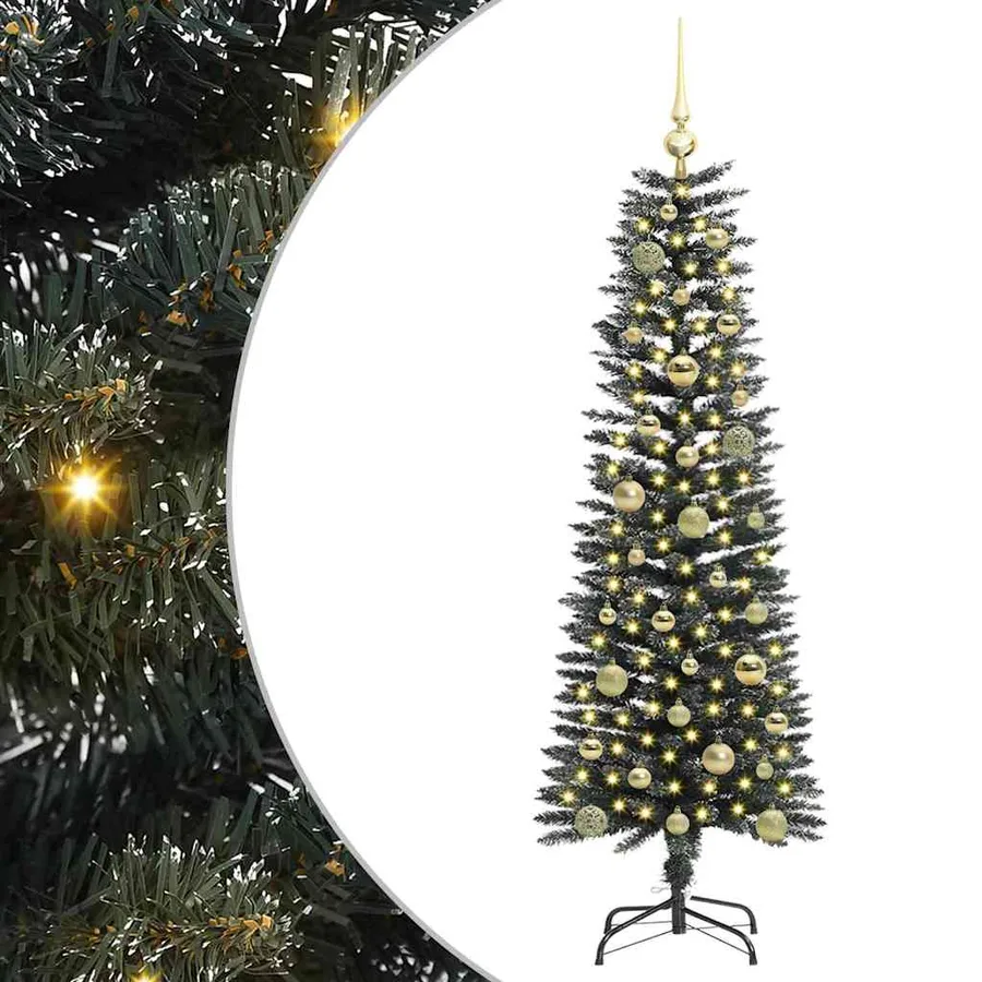 Sapin de Noël artificiel Vert 150 cm PVC, plastique et acier - 2