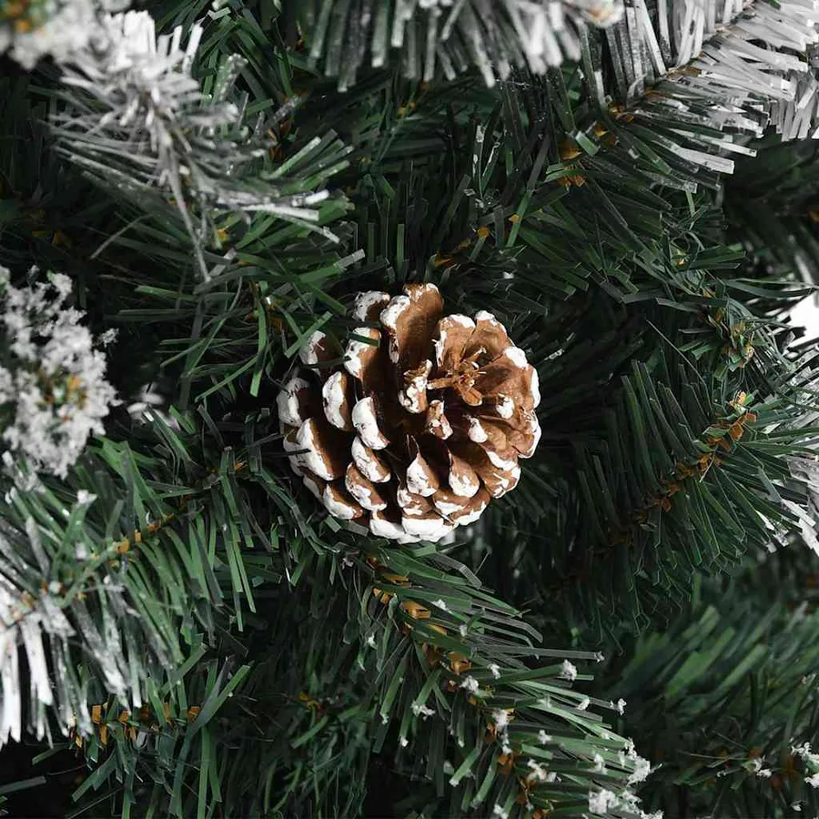 Sapin de Noël artificiel Vert 120 cm PVC, plastique et acier - 10