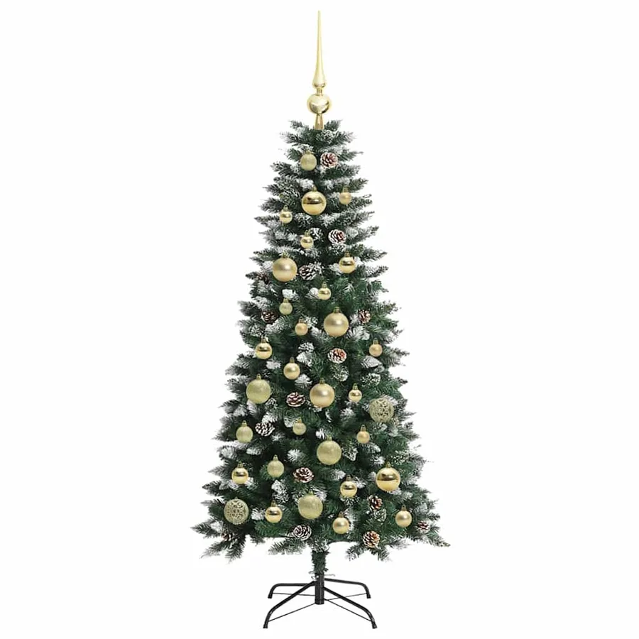 Sapin de Noël artificiel Vert 120 cm PVC, plastique et acier - 4