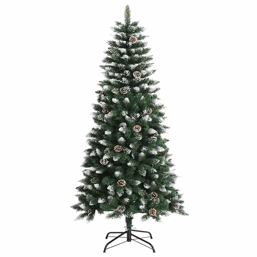 Sapin de Noël artificiel Vert 120 cm PVC, plastique et acier - 5