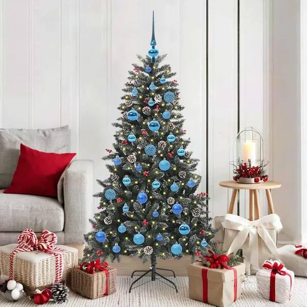 Sapin de Noël artificiel Vert 150 cm PVC, plastique et acier