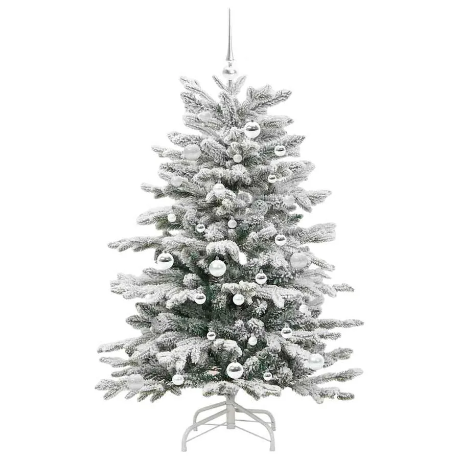 Sapin de Noël Artificiel à Branches Articulées Blanc 150 cm - 4