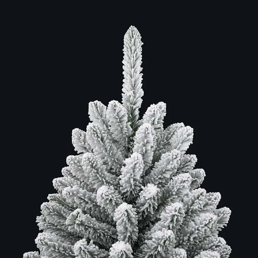 Sapin de Noël artificiel Vert et blanc 150 cm PVC et métal - 11