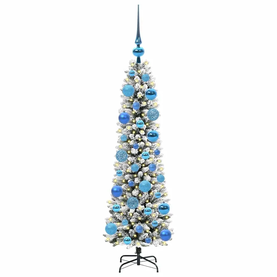 Sapin de Noël artificiel Blanc 120 cm PVC, métal et plastique - 3