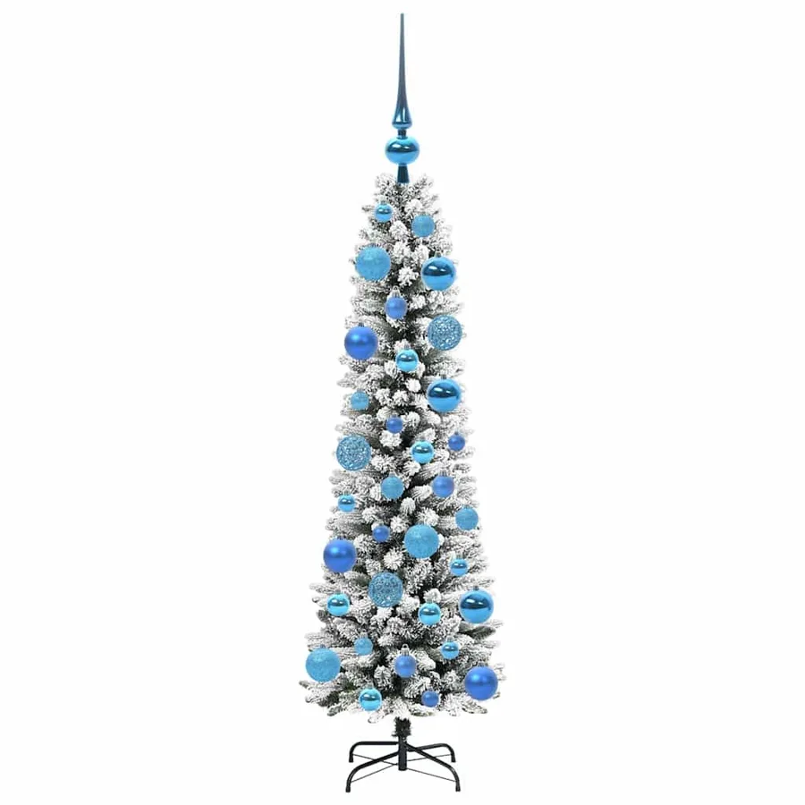 Sapin de Noël artificiel Blanc 120 cm PVC, métal et plastique - 4