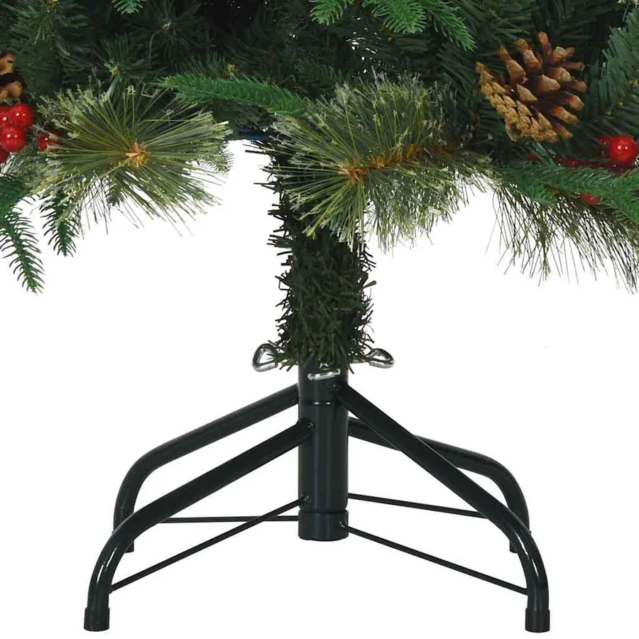 Sapin de Noël Artificiel à Branches Articulées Vert 150 cm - 12