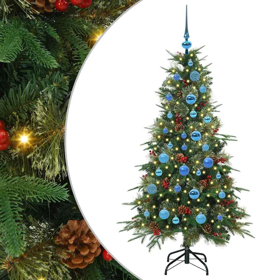 Sapin de Noël Artificiel à Branches Articulées Vert 150 cm - 2