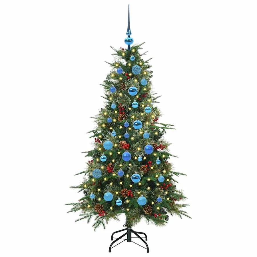 Sapin de Noël Artificiel à Branches Articulées Vert 150 cm - 3