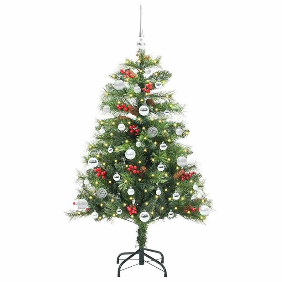 Sapin de Noël artificiel Vert 150 cm PVC et métal - 3