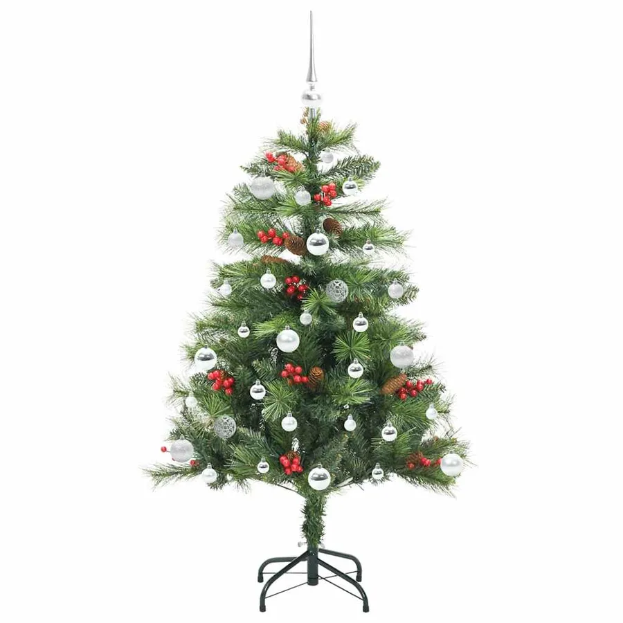 Sapin de Noël artificiel Vert 150 cm PVC et métal - 4