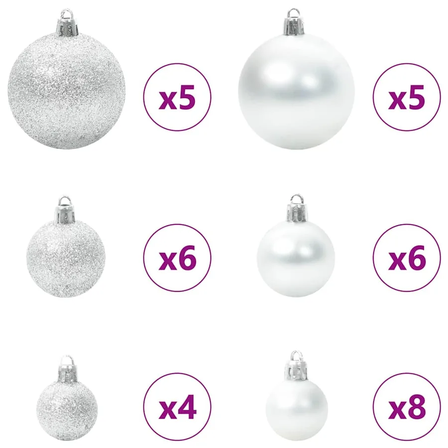 Sapin de Noël avec 150 LED avec support Vert 150 cm PVC - 7