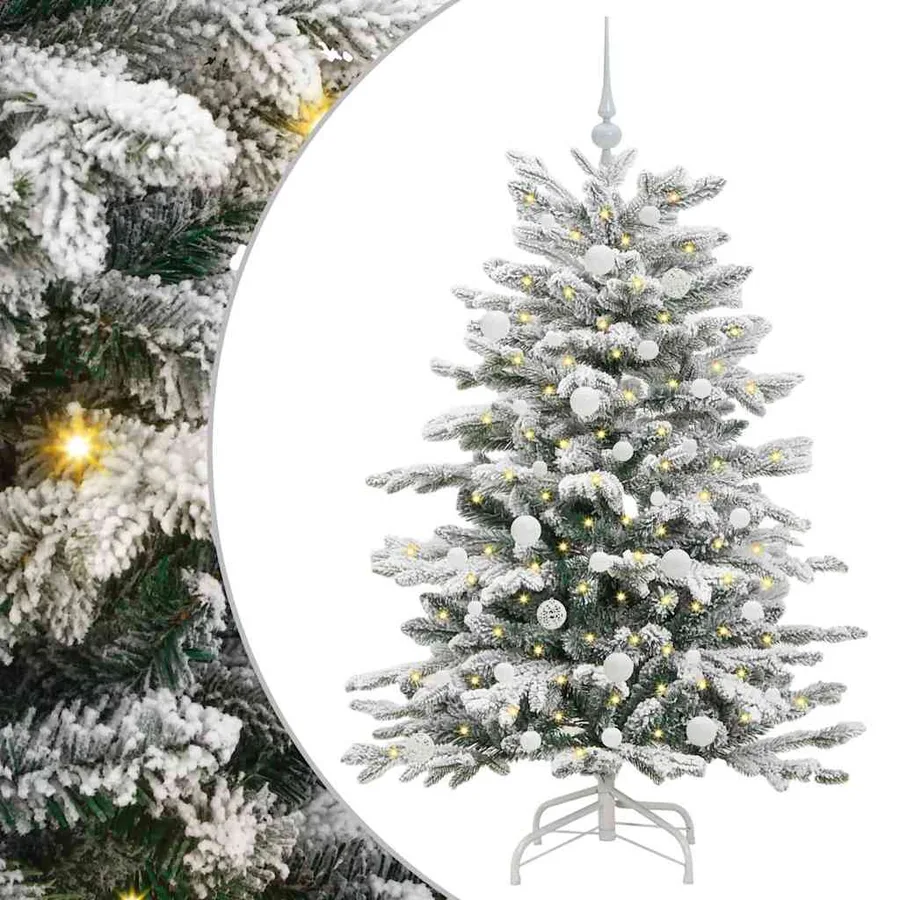 Sapin de Noël Artificiel à Branches Articulées Blanc 150 cm - 2