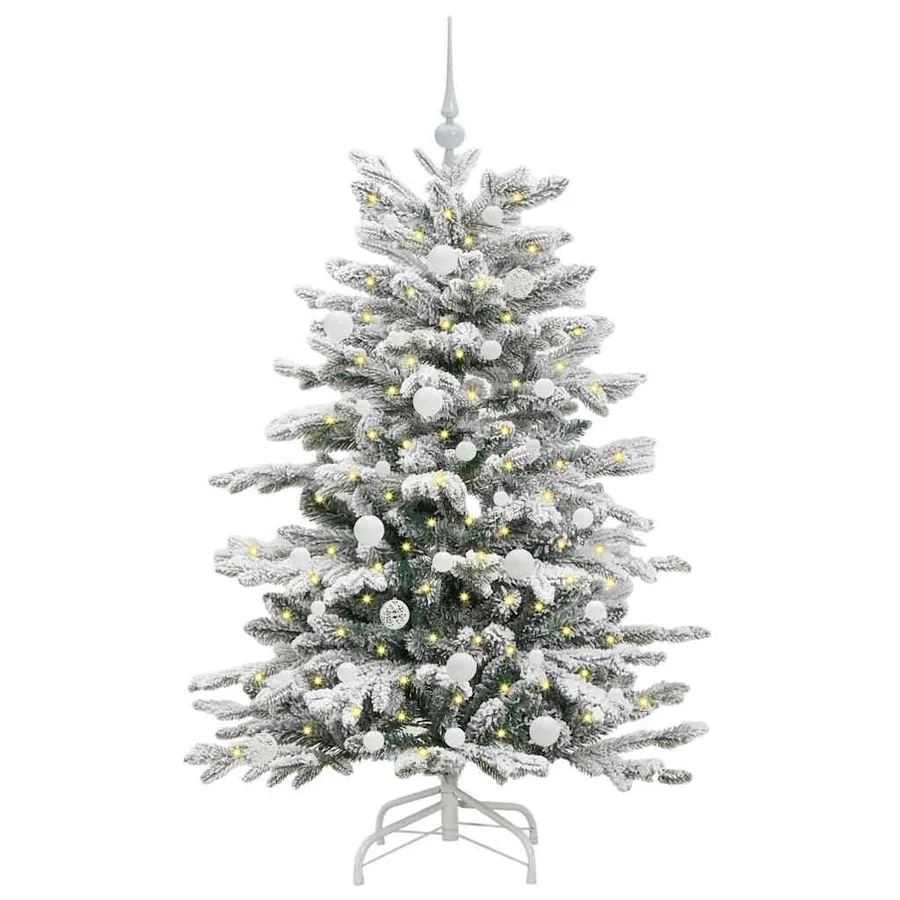 Sapin de Noël Artificiel à Branches Articulées Blanc 150 cm - 3
