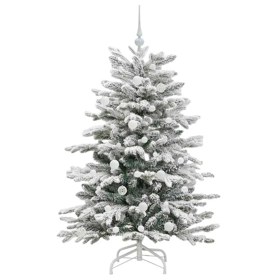 Sapin de Noël Artificiel à Branches Articulées Blanc 150 cm - 4