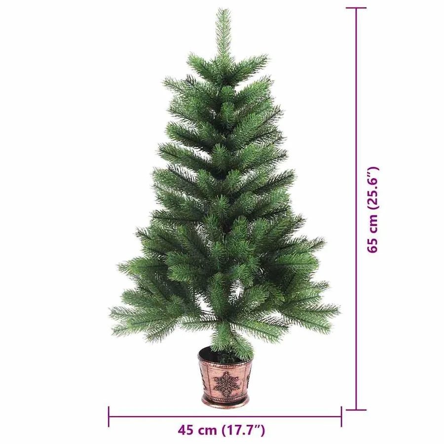 Sapin de Noël avec 150 LED avec support Vert 65 cm PE - 15