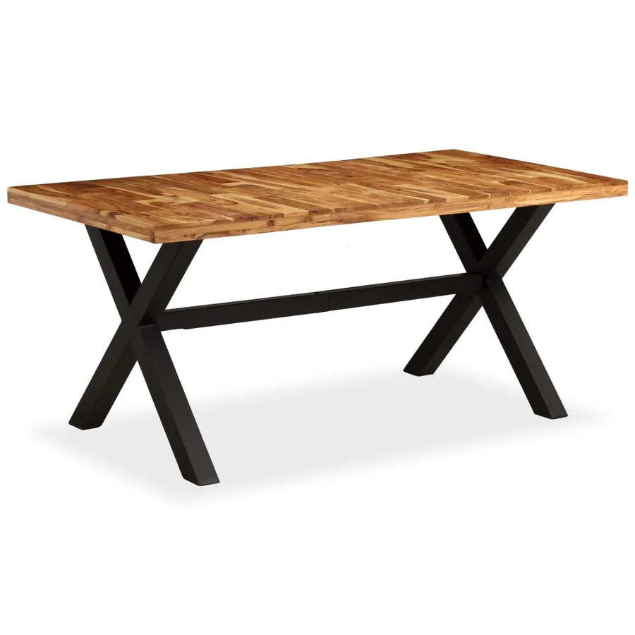 Table à manger Bois d'acacia massif et manguier 180x90x76 cm - 10
