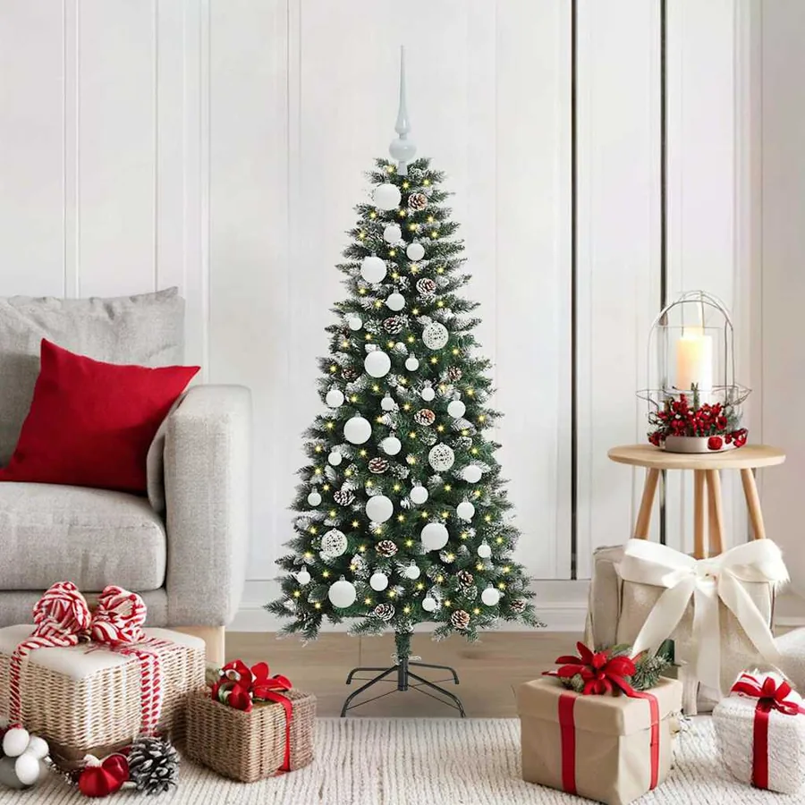 Sapin de Noël artificiel Vert 120 cm PVC, plastique et acier