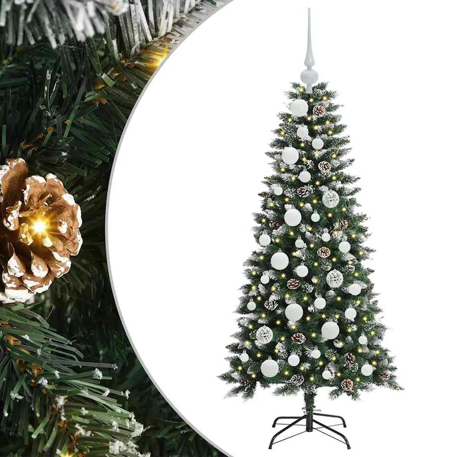 Sapin de Noël artificiel Vert 120 cm PVC, plastique et acier - 2