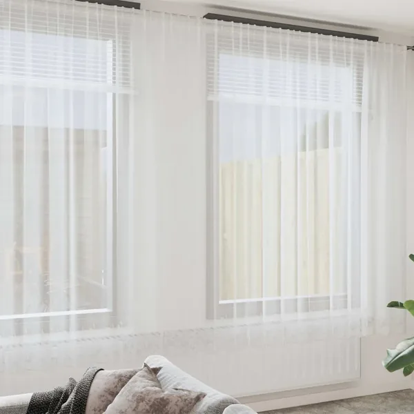 Rideau en Dentelle Blanc 1200 x 280 cm Polyester