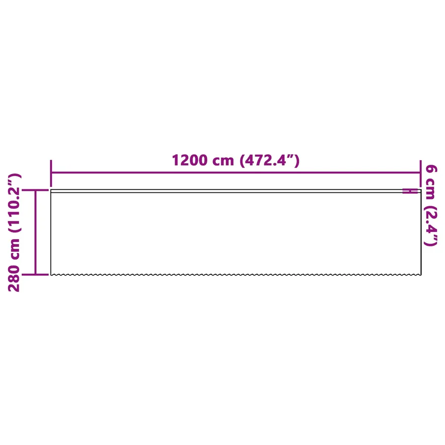 Rideau en Dentelle Blanc 1200 x 280 cm Polyester - 8
