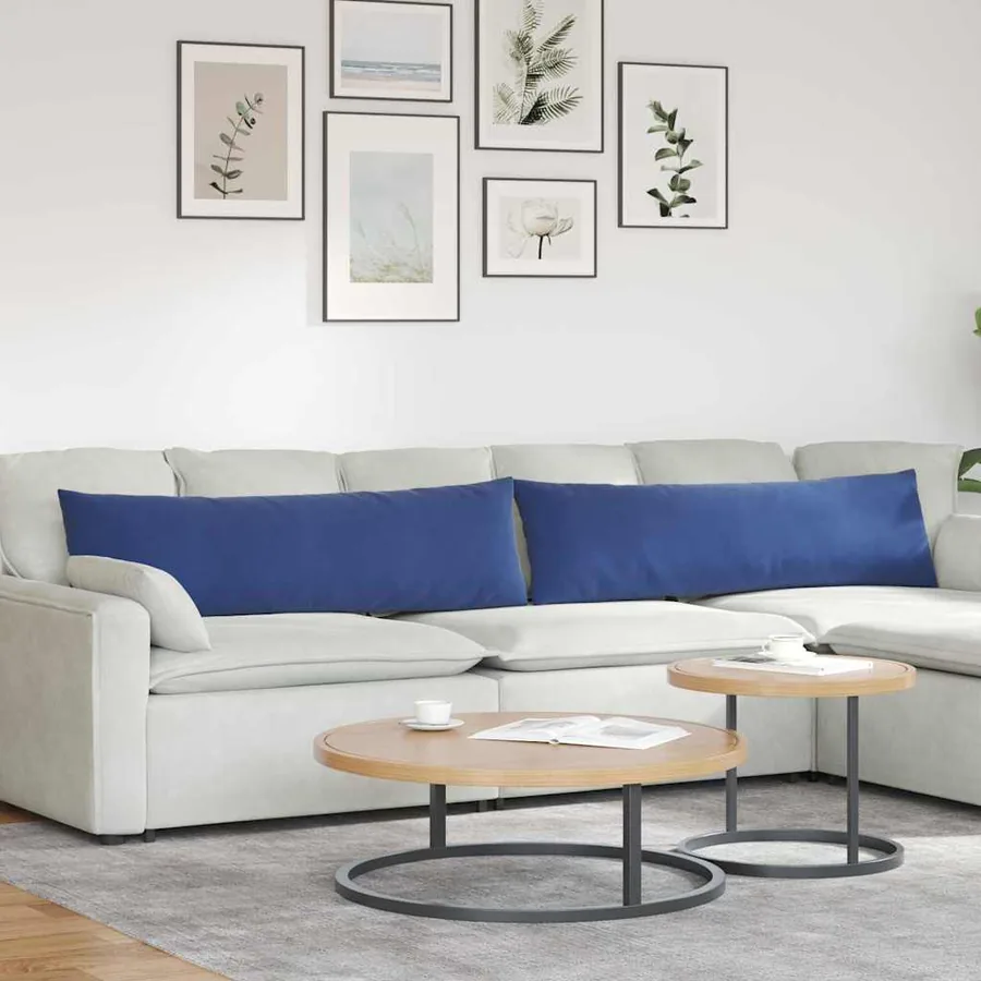 Coussins de canapé 2 pcs Bleu police 145 x 40 cm
