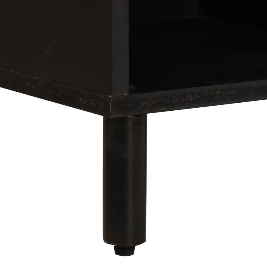 Meuble TV avec tiroir Finition Lavage Blanc 80 x 33 x 46 cm - 8