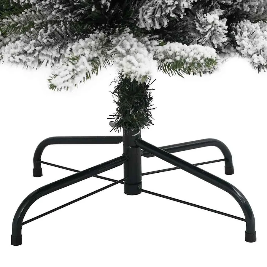 Sapin de Noël artificiel Blanc 120 cm PVC, métal et plastique - 12