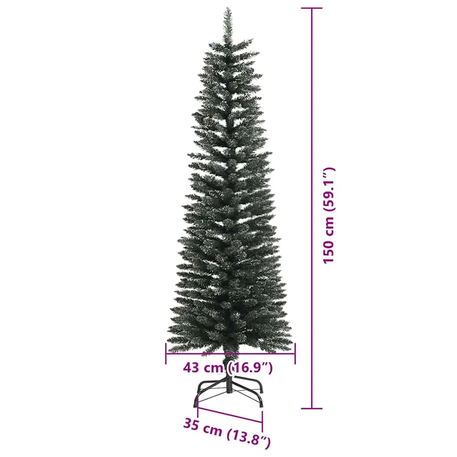 Sapin de Noël artificiel Vert 150 cm PVC, plastique et acier - 14