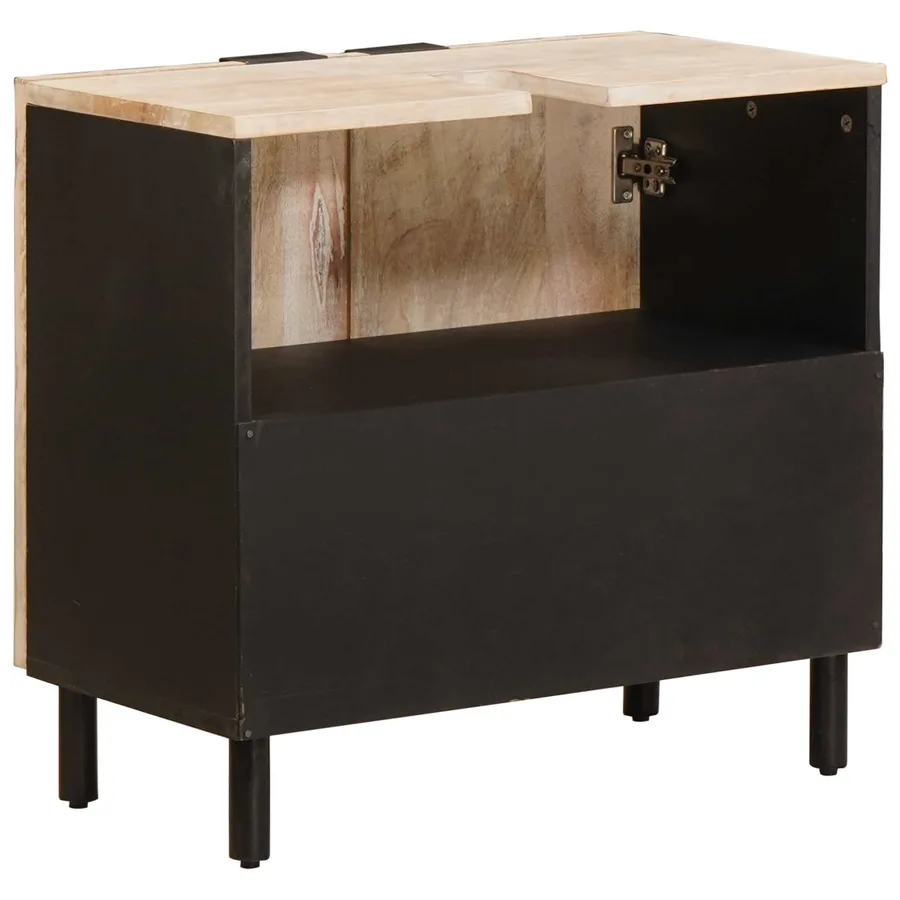 Meuble sous Lavabo de Salle de Bain Blanc 62 x 33 x 58 cm - 5