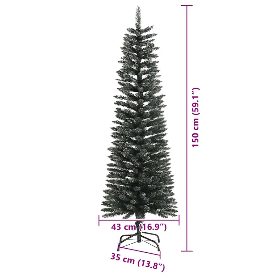 Sapin de Noël artificiel Vert 150 cm PVC, plastique et acier - 18