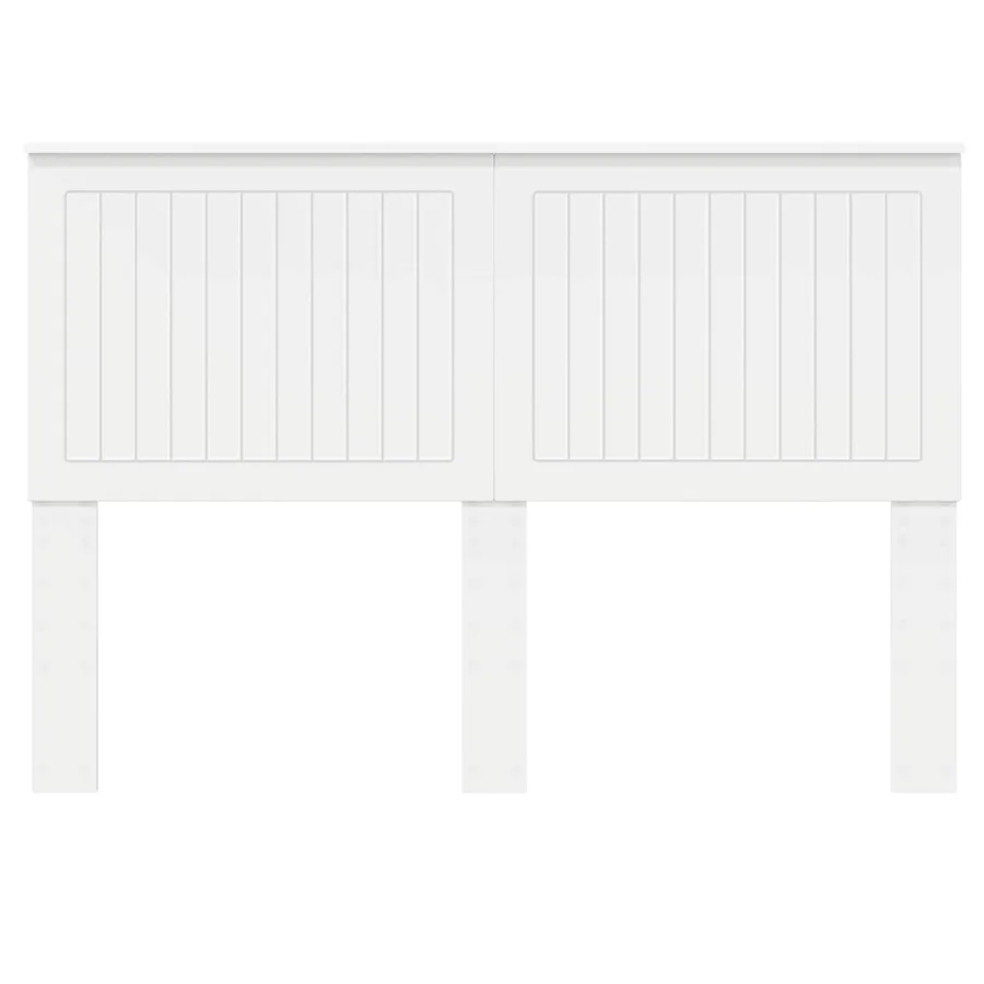 Tête de lit avec tête de lit Blanc 140 cm Bois d'ingénierie - 4
