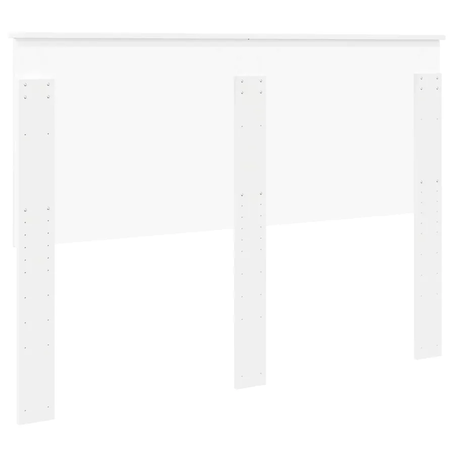 Tête de lit avec tête de lit Blanc 140 cm Bois d'ingénierie - 6