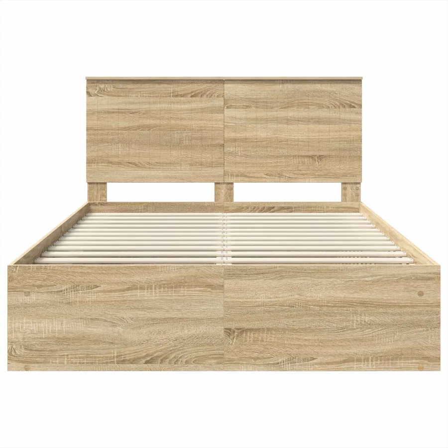 Cadre de lit Sonoma 140 x 200 cm Bois de pin massif - 7