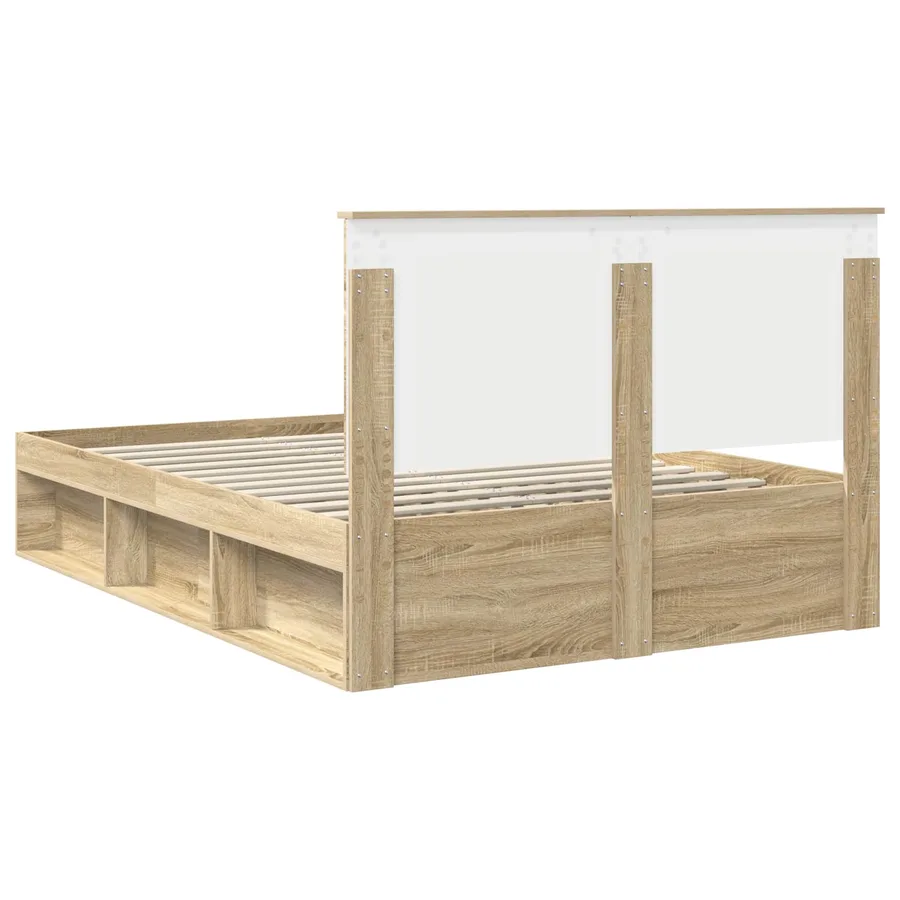Cadre de lit Sonoma 140 x 200 cm Bois de pin massif - 9