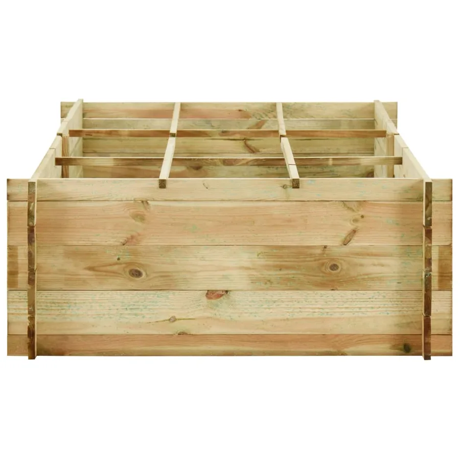 Jardinière pour légumes Bois de pin imprégné 197x100x40 cm - 3