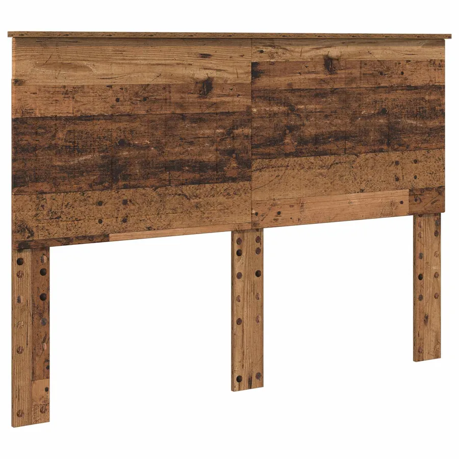 Cadre de lit Bois ancien 140 x 190 cm Bois de pin massif - 5