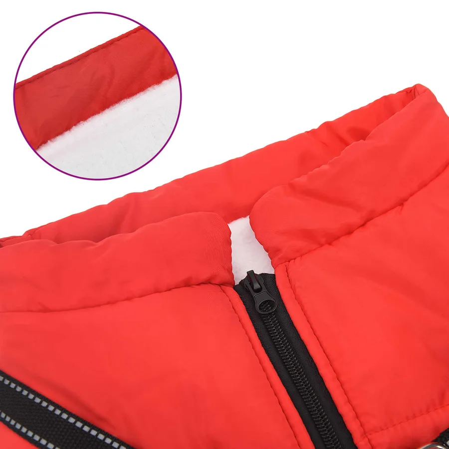 Manteau pour chien Rouge L44 Fleece et Polyester - 7