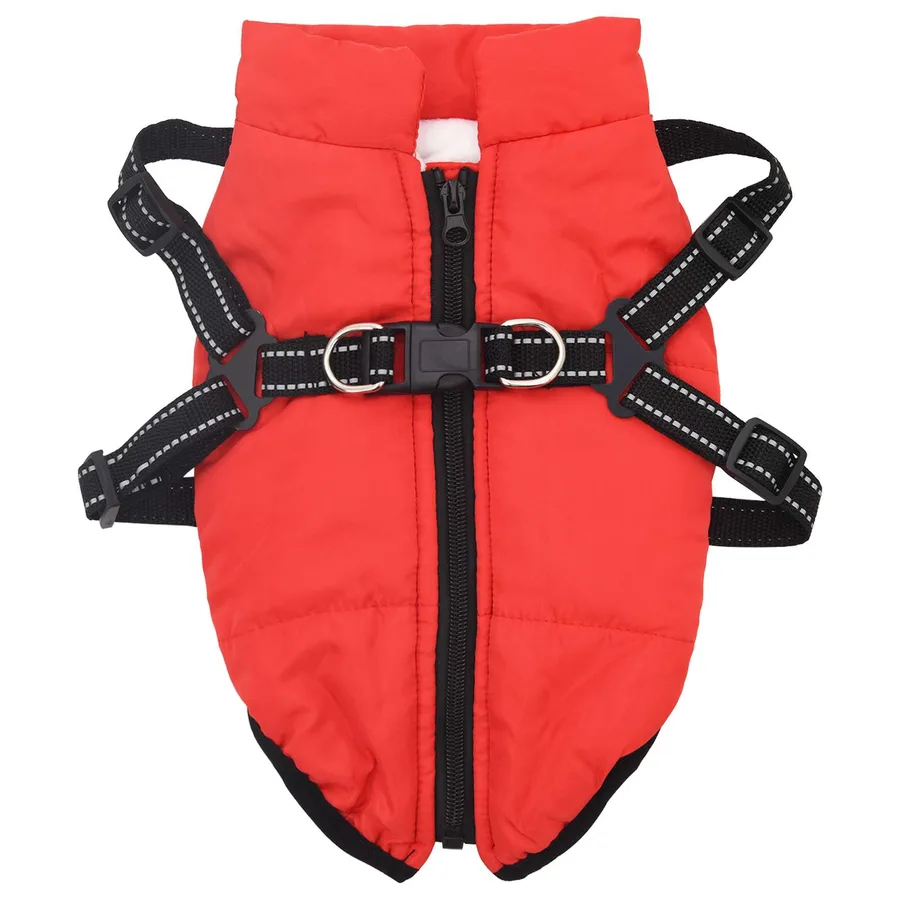 Manteau pour chien Rouge L36 Fleece et Polyester - 2