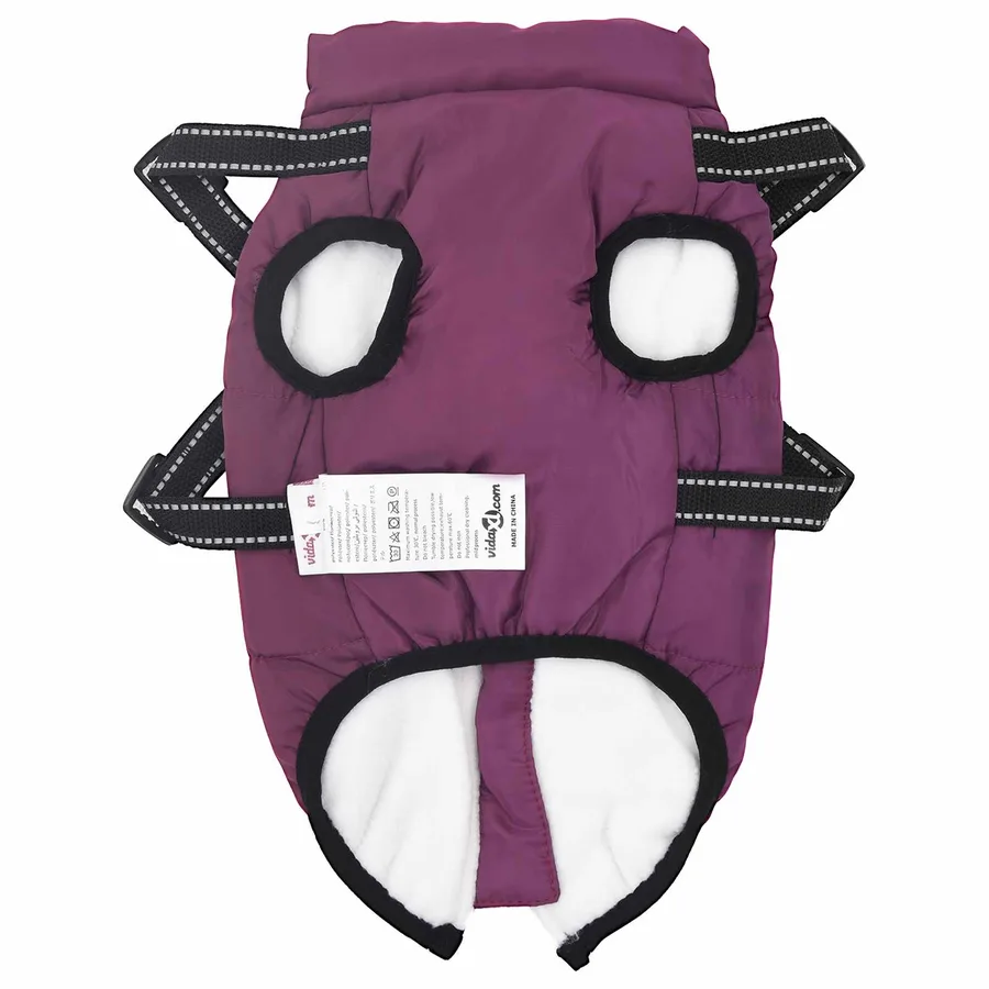 Manteau pour chien Pourpre L40 Fleece et Polyester - 5