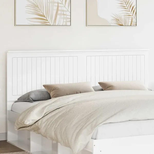 Tête de lit Blanc Brillant 180 cm Bois d'ingénierie
