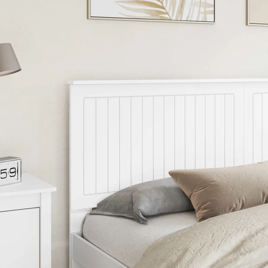 Tête de lit Blanc Brillant 180 cm Bois d'ingénierie - 3