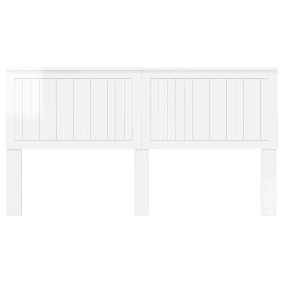 Tête de lit Blanc Brillant 180 cm Bois d'ingénierie - 4
