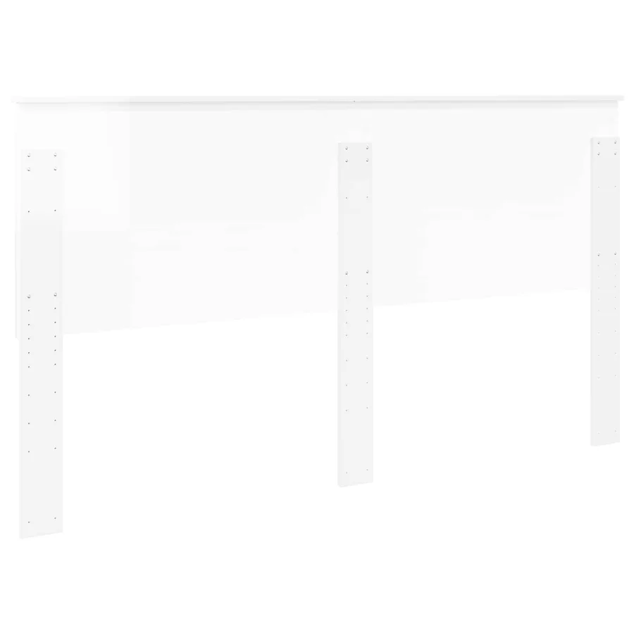 Tête de lit Blanc Brillant 180 cm Bois d'ingénierie - 6