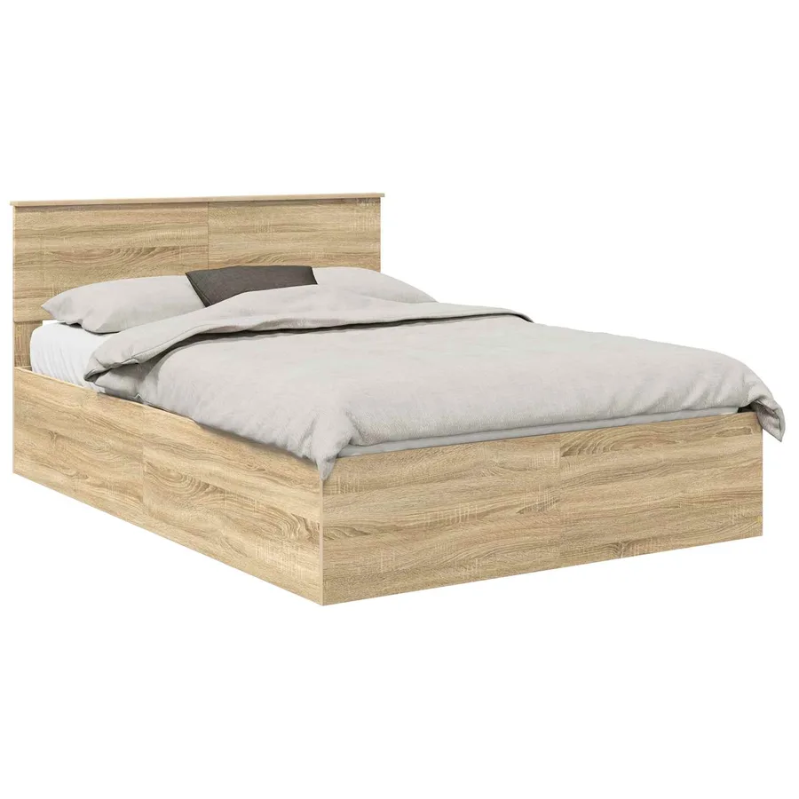 Cadre de lit Chêne Sonoma 150 x 200 cm Bois d'ingénierie - 2