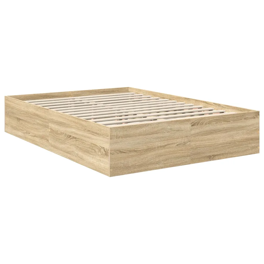 Cadre de lit Chêne Sonoma 150 x 200 cm Bois d'ingénierie - 5