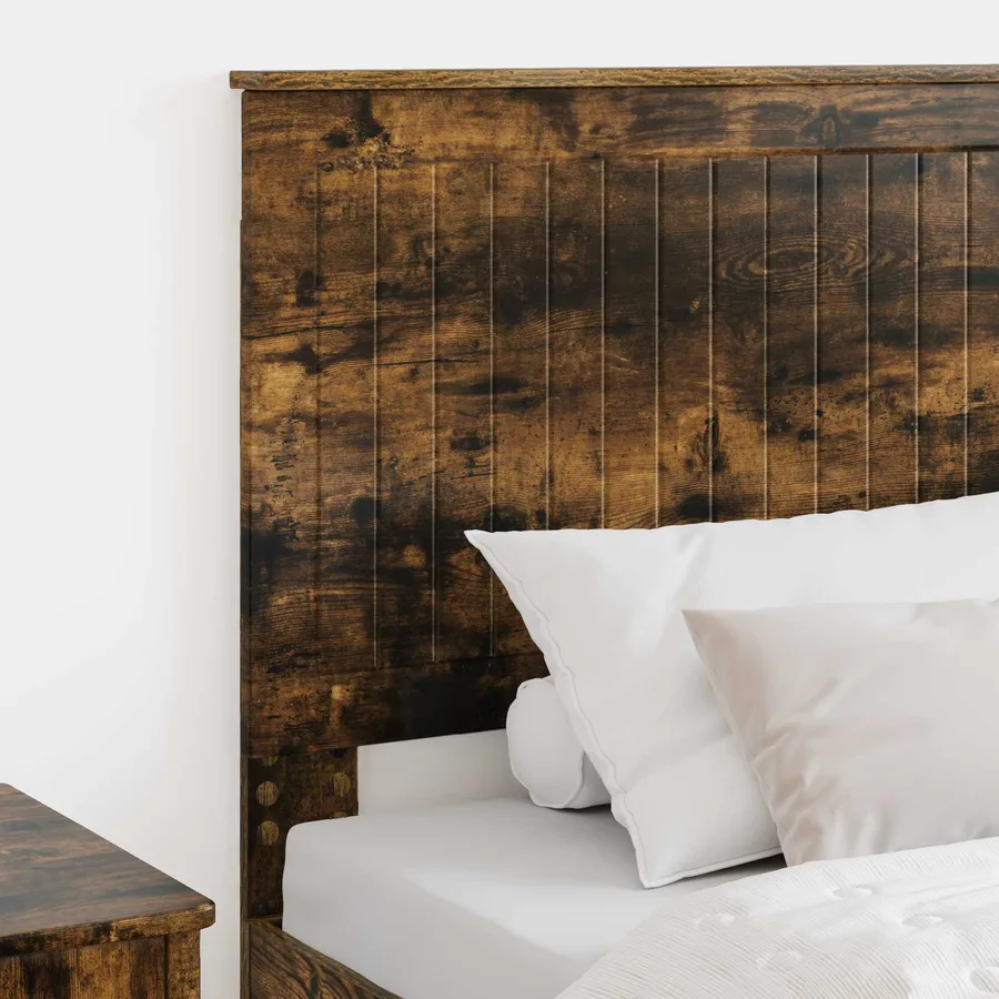 Tête de lit avec tête de lit Chêne fumé 90 cm Bois d'ingénierie - 3