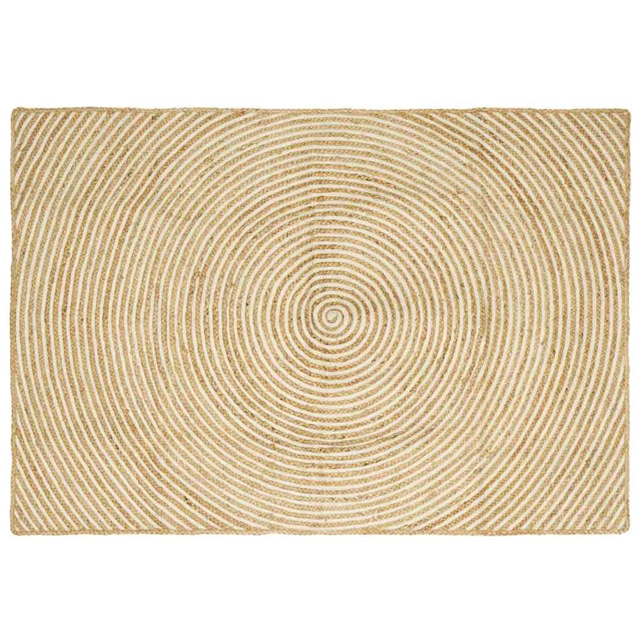 Tapis de surface Blanc 120 x 170 cm Jute