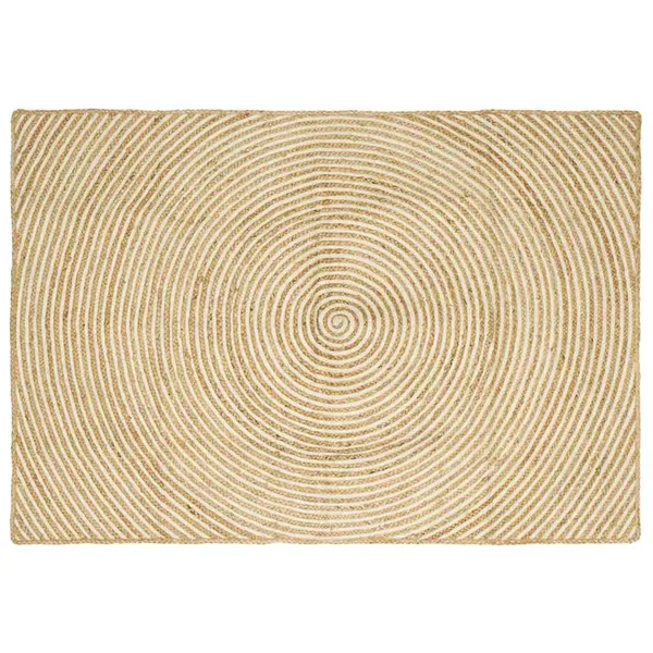 Tapis de surface Blanc 120 x 170 cm Jute