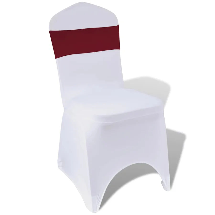 Ruban décoratif élastique avec boucle de chaise 25 pcs Bordeaux - 4